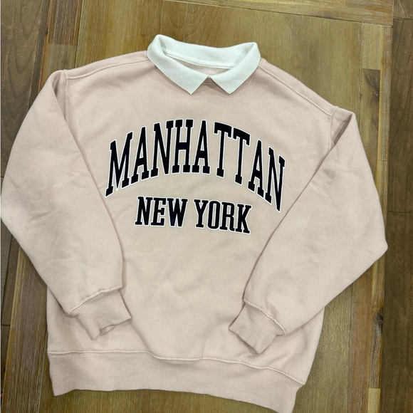 Zara Other - Zara Girl’s Pink Manhattan New York Sweater